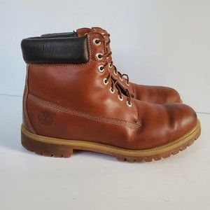 Timberland 6 Inch AF Waterproof Leather Mens Boots 44519 Hiking Outdoor Brown 13